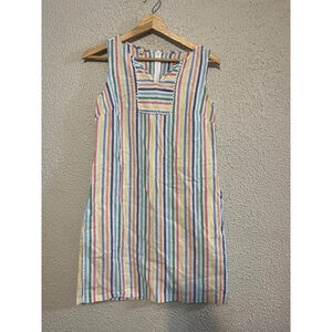 Multicolor Striped Sleeveless Dress